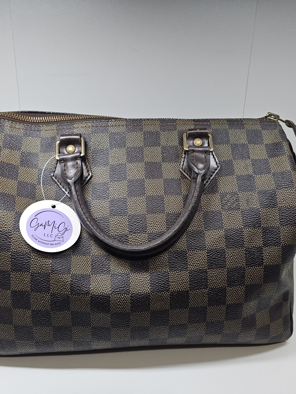 Louis Vuitton 30cm Damier Ebene Speedy